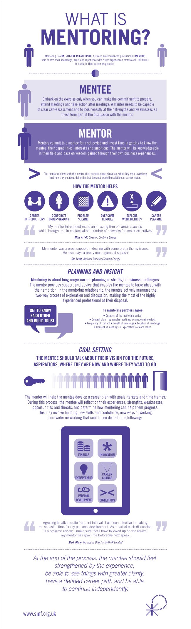Infographic about mentoring
