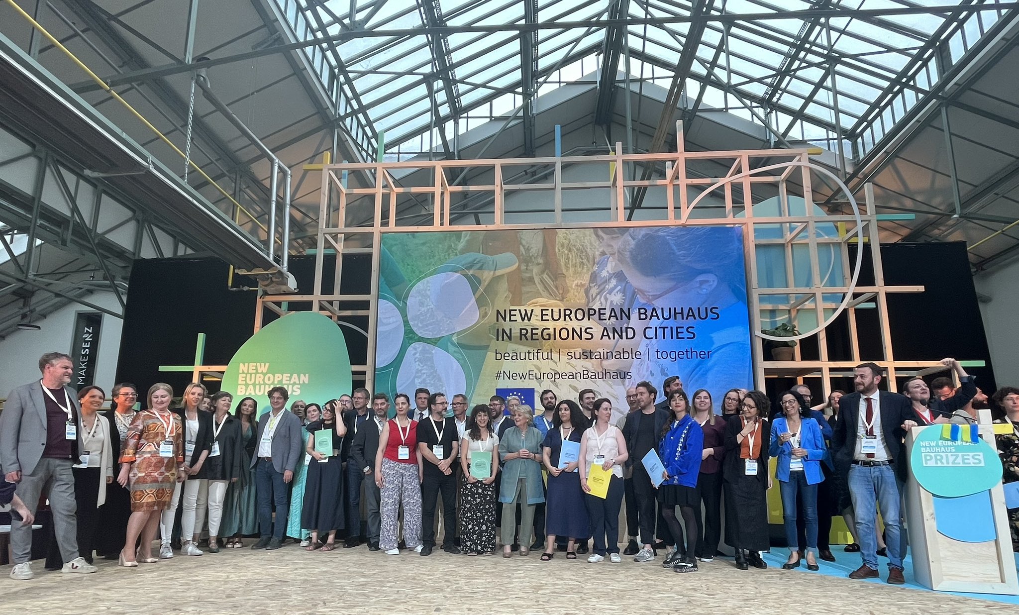 Roberta Capozucca, Communication Officer at Materahub, participated to the New European Bauhaus Prizes 2023 ceremony in Bruxelles (21-22 June).